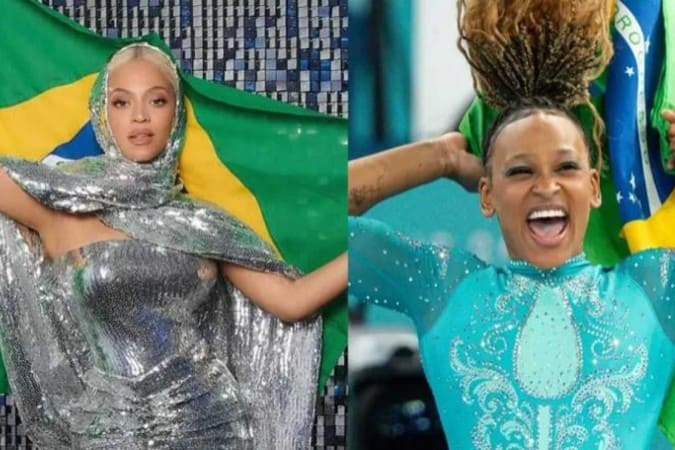 Rebeca Andrade reage ao descobrir que Beyoncé a reconhece