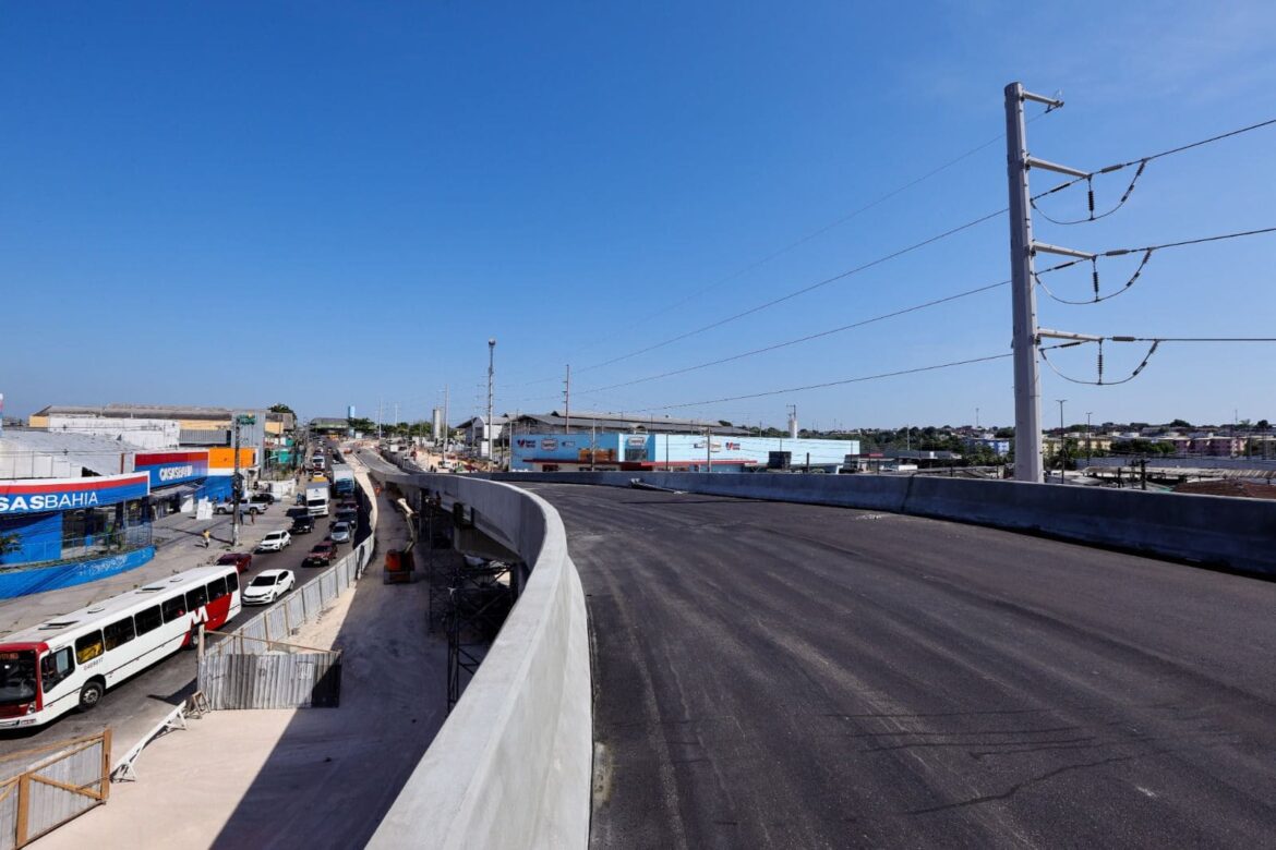 Manaus-Alça viária do viaduto Rei Pelé será liberada na próxima semana