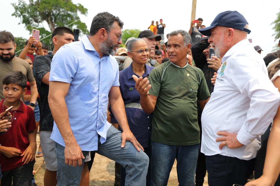 Em visita a comunidades de Manaquiri, Alvarães e Tefé, Wilson Lima reforça pedidos de apoio no enfrentamento à estiagem ao presidente da República