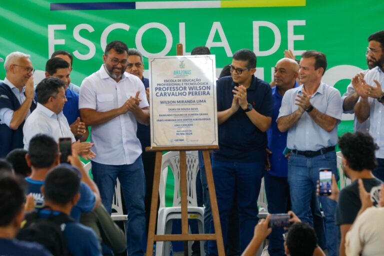 Governador Wilson Lima inaugura primeira escola do Cetam de tempo integral em Silves