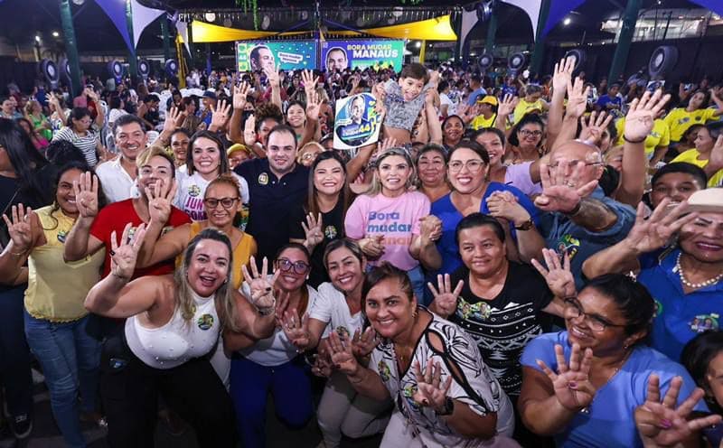 Coligação de Roberto Cidade faz quatro caminhadas simultâneas em bairros de Manaus