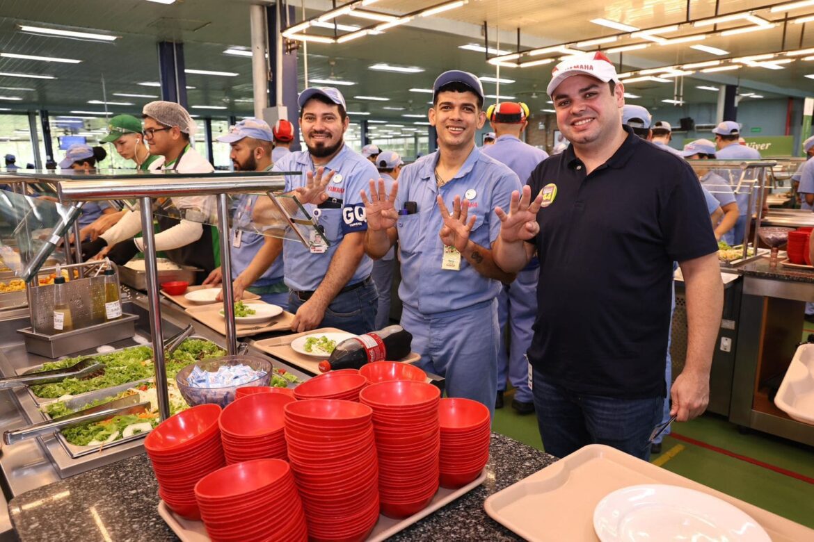 Em agenda na indústria, Roberto Cidade visita Yamaha e fala da importância de incentivar a geração de empregos