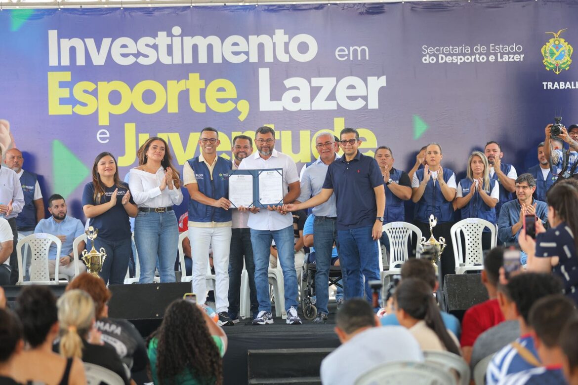 Governador Wilson Lima assina ordem de serviço para reforma do Estádio Carlos Zamith