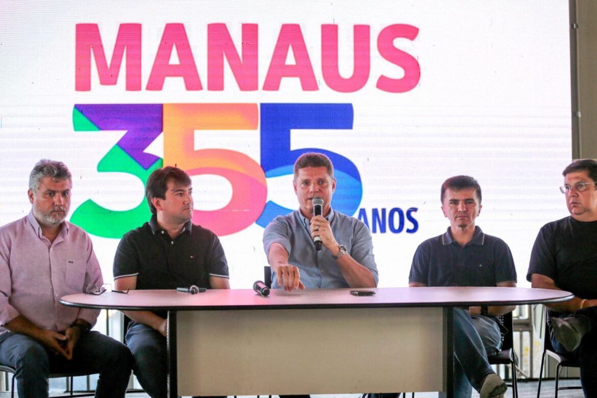 Prefeitura divulga o cronograma do aniversário de 355 anos de Manaus com 16 dias de programação