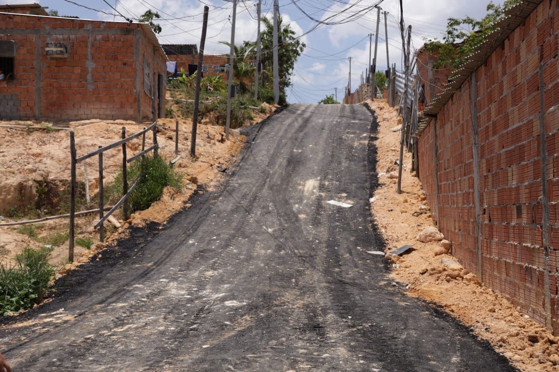 Obras de pavimentação avançam na comunidade Nova Vida, na zona Norte