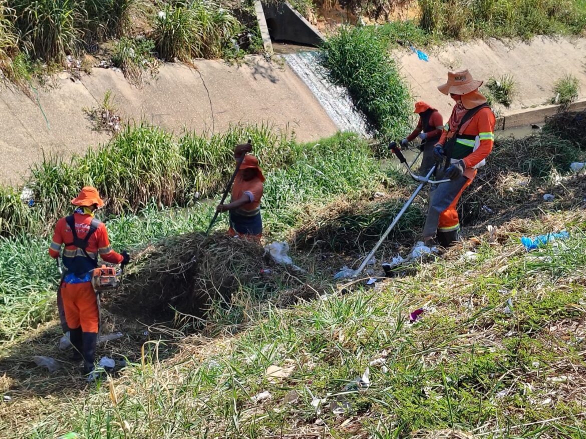 Igarapé da rua 13 de Maio na zona Sul recebe ação de limpeza