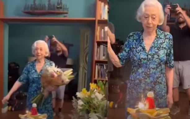 Fernanda Montenegro completa 95 anos e ganha festa surpresa