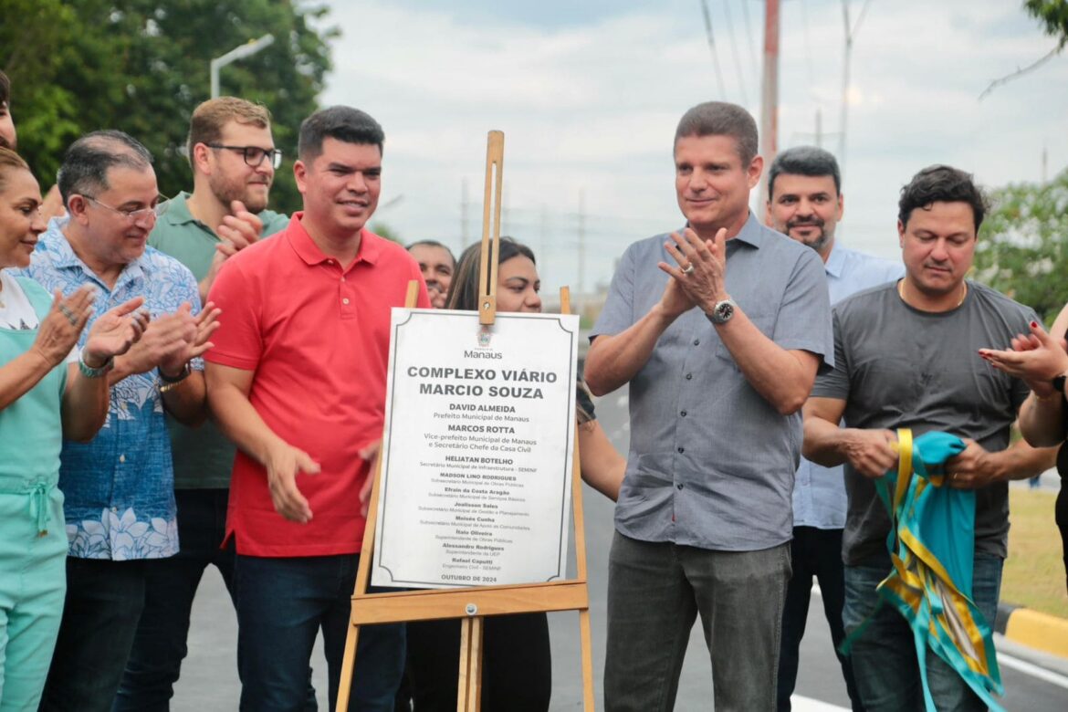 Prefeitura inaugura viaduto Márcio Souza no aniversário de Manaus como um presente para os motoristas da capital