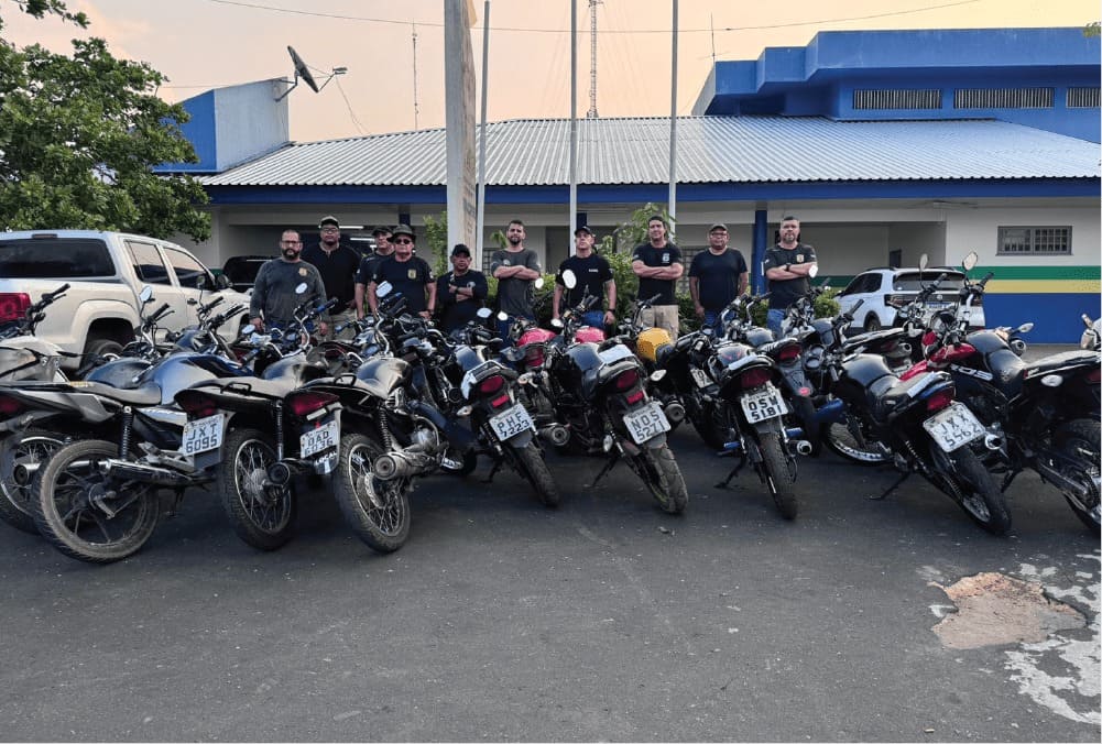 Polícia prende 21 motocicletas adulteradas em Manacapuru