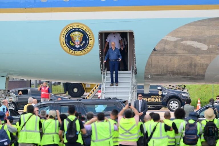 Prefeito David Almeida recepciona presidente norte-americano Joe Biden em Manaus e destaca a importância da visita