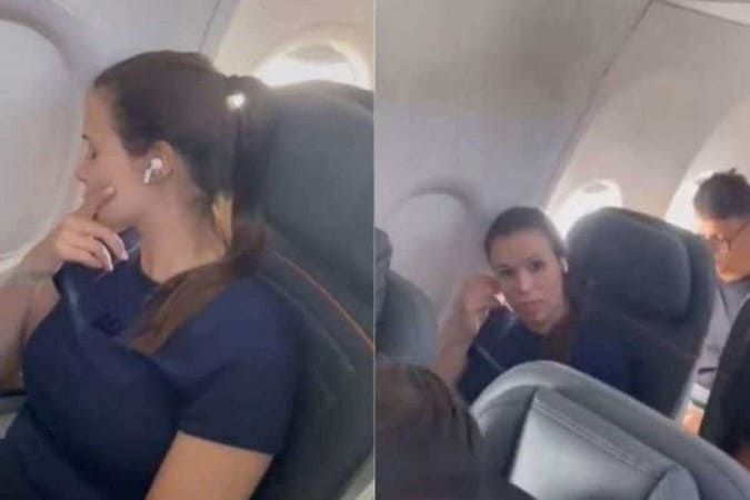 Mulher que gravou caso do assento no avião diz que está arrependida