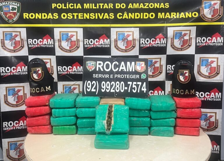 Polícia apreende 30 tabletes de maconha na zona leste de Manaus