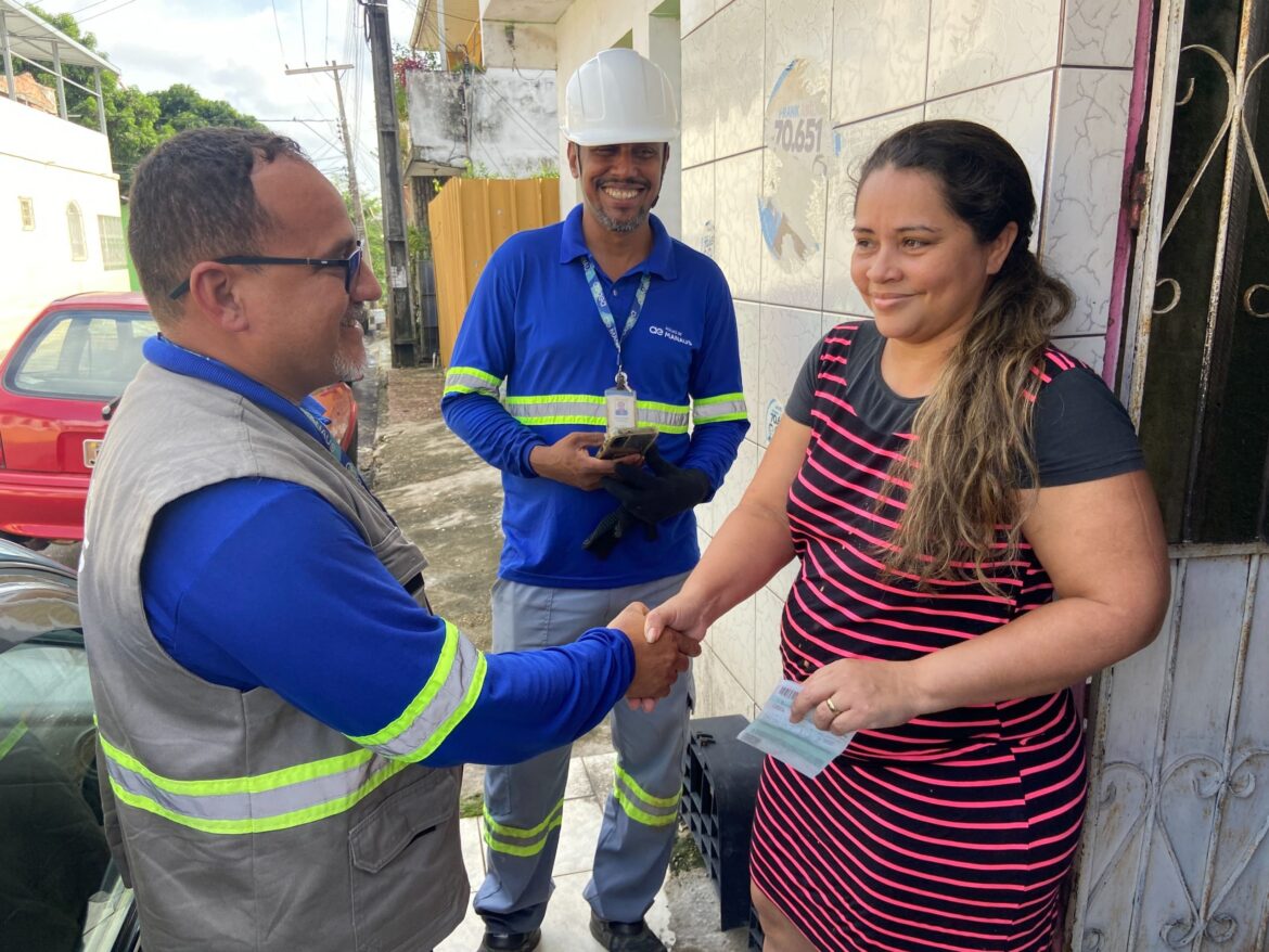 Águas de Manaus inicia 2025 com retomada de serviços e visitas porta a porta em bairros da cidade