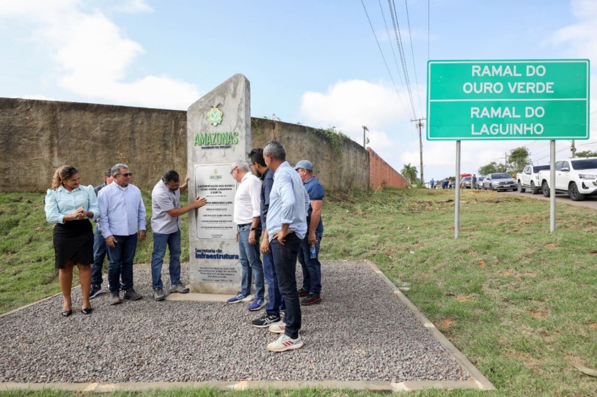 Governador Wilson Lima entrega três ramais pavimentados, beneficiando 800 famílias em Iranduba