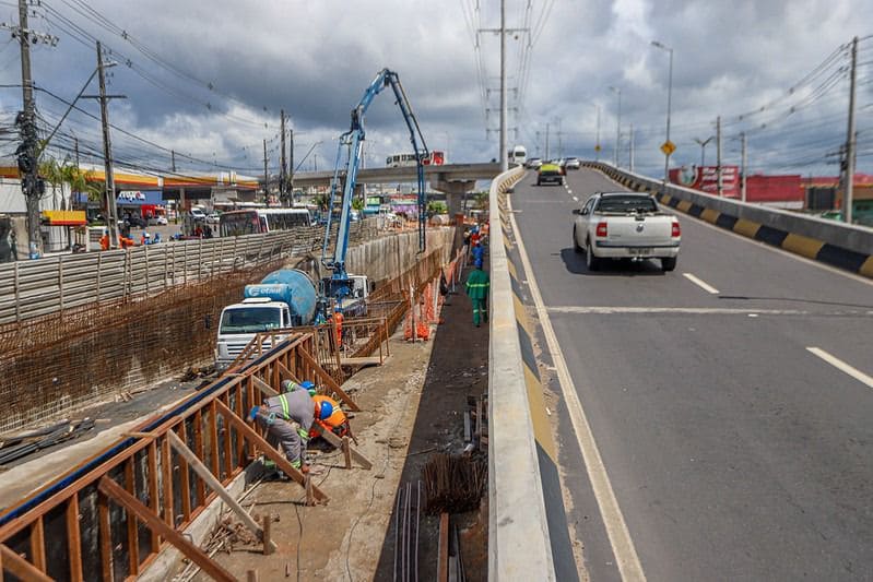 Complexo viário Rei Pelé chega a 70% de execução do projeto com previsão de entrega para maio de 2025