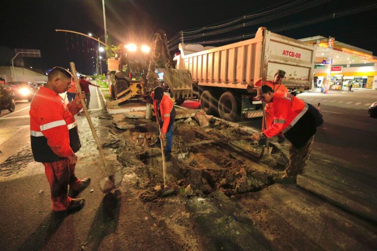 Com obras noturnas, Prefeitura de Manaus vai adiantar projeto de 19 intervenções no trânsito em pontos críticos da cidade