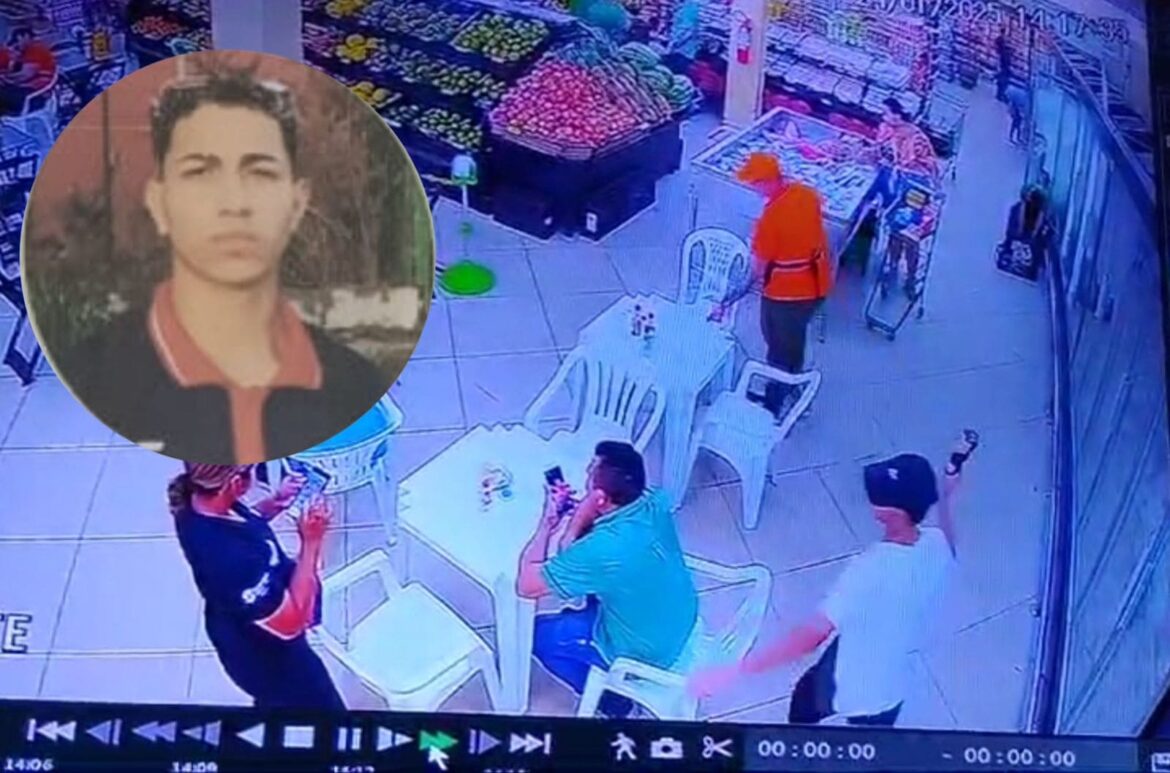 Homem agride gerente de supermercado com garrafa de azeite na cabeça, em Manaus