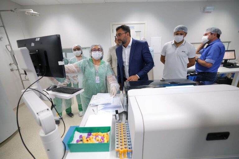 Governador Wilson Lima moderniza e amplia capacidade de laboratório do Hospital Delphina Aziz com novos equipamentos