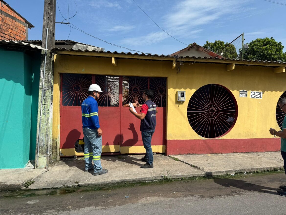 Ageman notifica concessionária por baixa pressão no abastecimento de água no bairro Gilberto Mestrinho