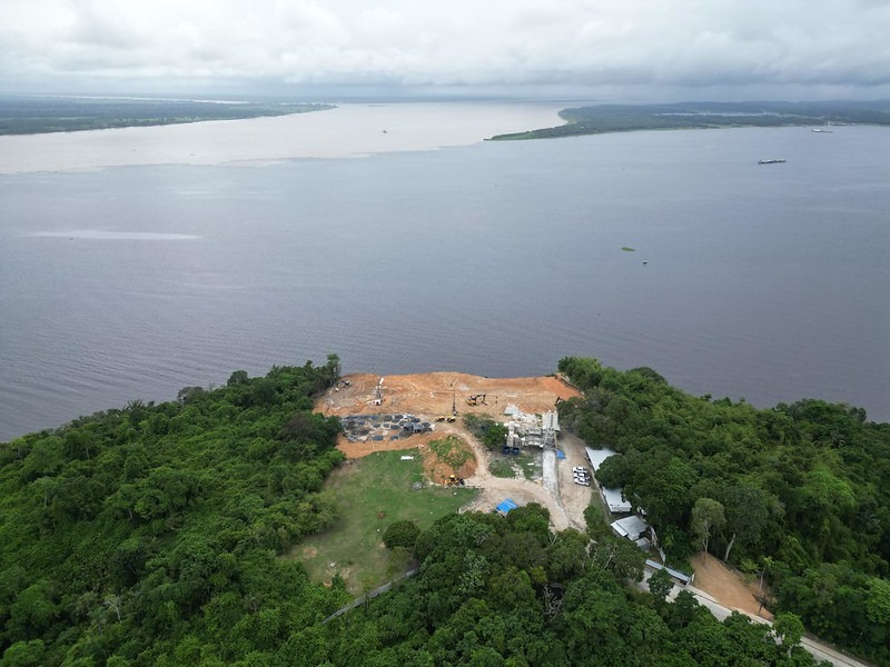 Parque Encontro das Águas tem primeira etapa de contenção do talude concluída