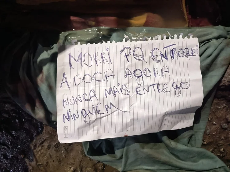 Homem é encontrado morto com bilhete em Manaus