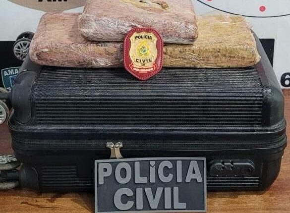 Polícia prende homem com skunk avaliado em R$ 80 mil em Maraã-AM