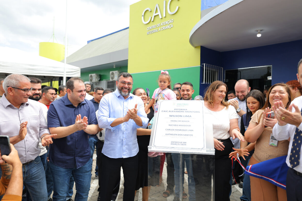 Governador Wilson Lima reinaugura Caic Alexandre Montoril reformado no bairro Petrópolis, zona sul