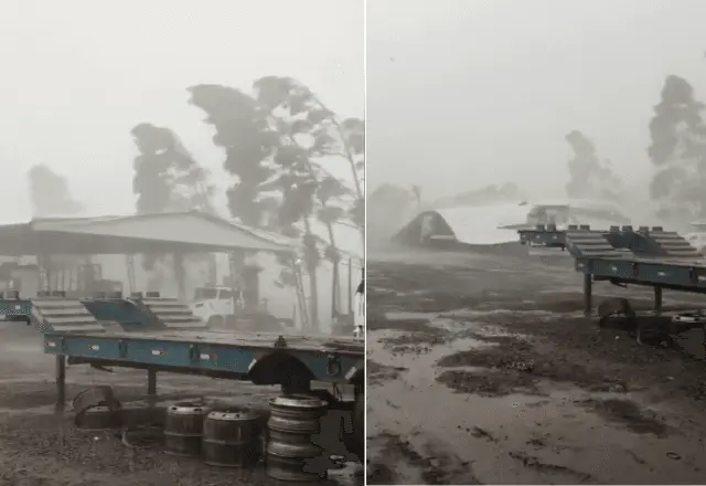 Tornado atinge cidade no RS e destelha cerca de 300 casas