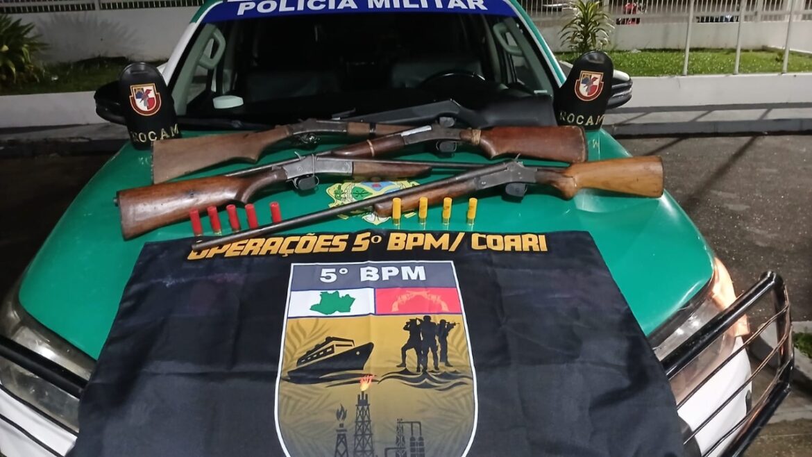 Polícia Militar do Amazonas apreende mais de 500 armas em quatro meses