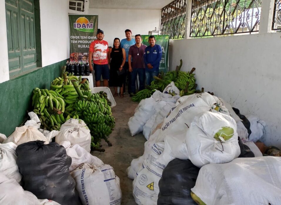 Idam realiza logística de 3,4 toneladas de alimentos produzidos por agricultores de Benjamin Constant