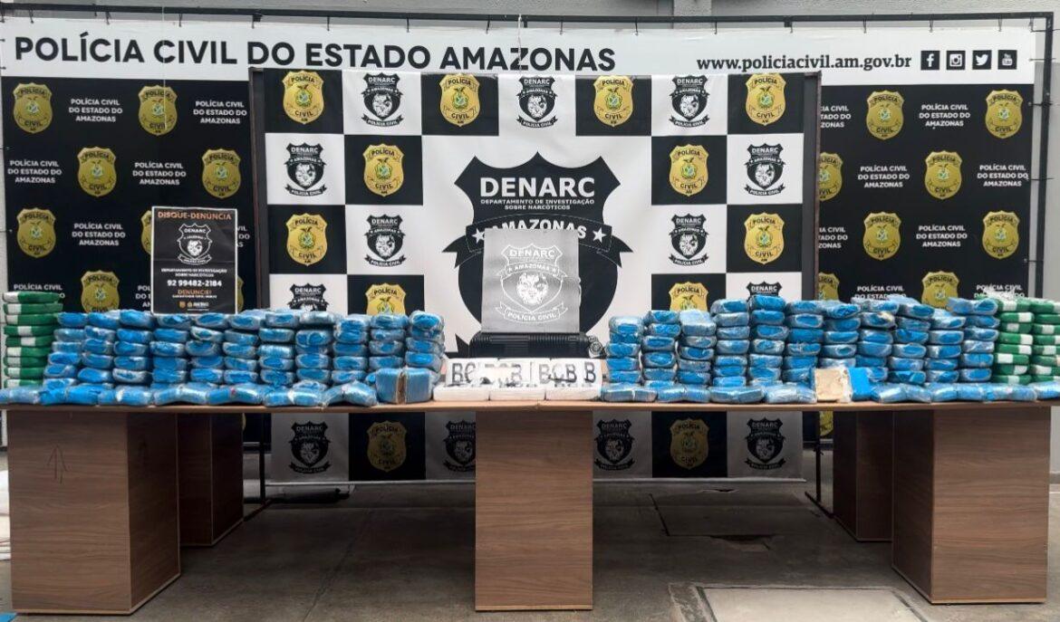 Polícia Civil apreende mais de 200 quilos de cocaína avaliados em R$ 6,3 milhões e prende dupla responsável pelo material