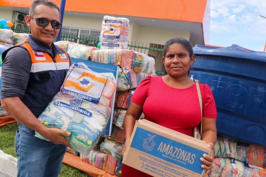 “A ajuda chegou no momento que a gente mais precisa”, disse moradora de Manicoré beneficiada com a ajuda humanitária