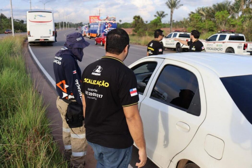 Arsepam autua 23 veículos durante fiscalização na rodovia AM-070