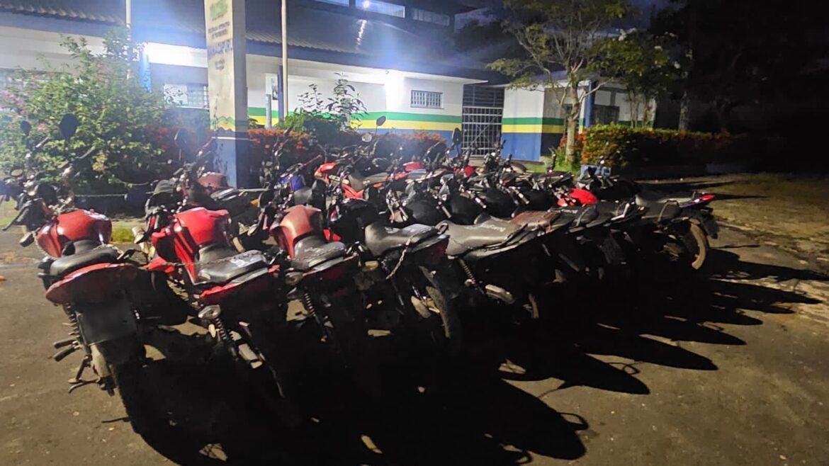 Polícia recupera 21 motocicletas com sinais de adulteração em Manacapuru