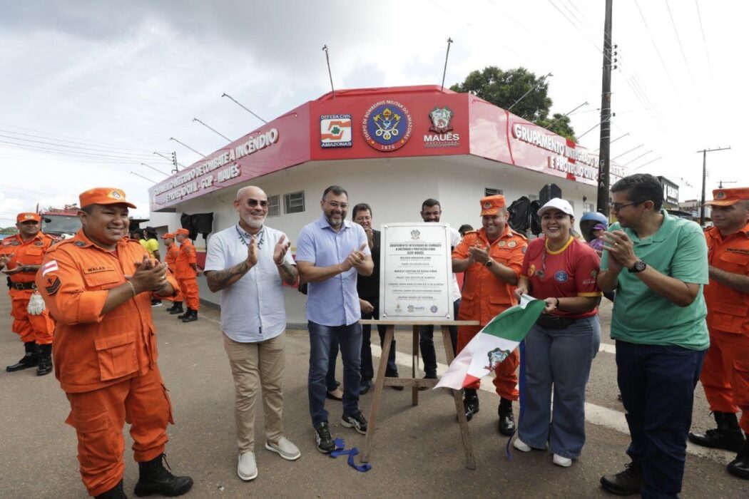 Governador Wilson Lima entrega Grupamento Integrado de Combate a Incêndio em Maués