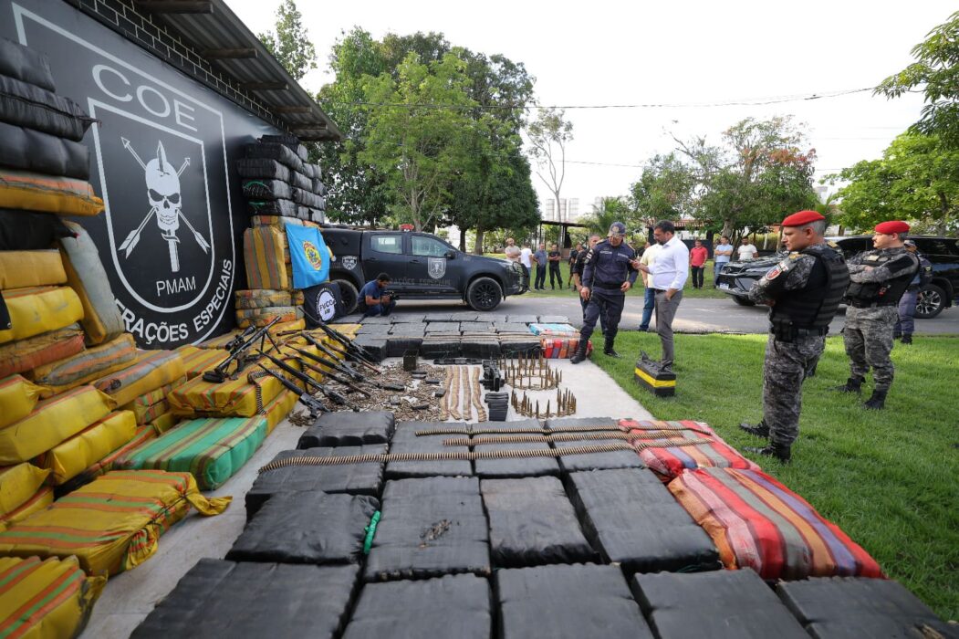 Polícia faz maior apreensão da história do Amazonas com 6,5 toneladas de drogas