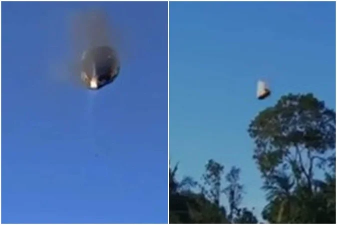 Tragédia em SC: balão pega fogo, cai com 21 a bordo e deixa oito mortos; veja o vídeo