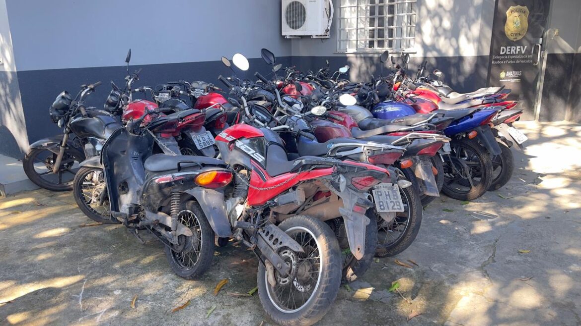 Polícia Civil devolve 32 motocicletas aos proprietários após operação em Manacapuru e Coari