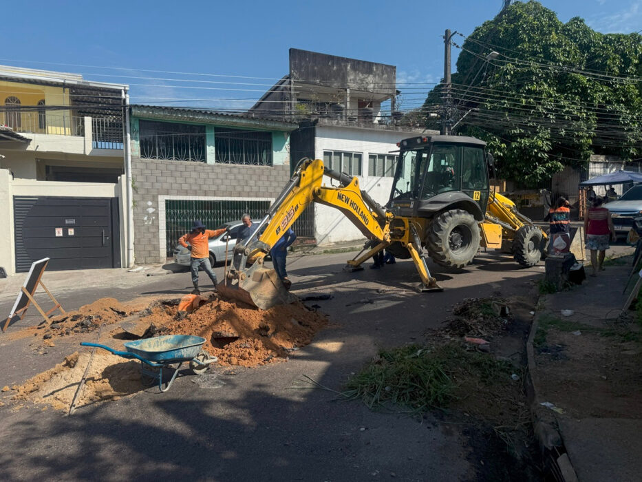 Prefeitura de Manaus reforça sistema de drenagem de galeria subterrânea da zona Oeste