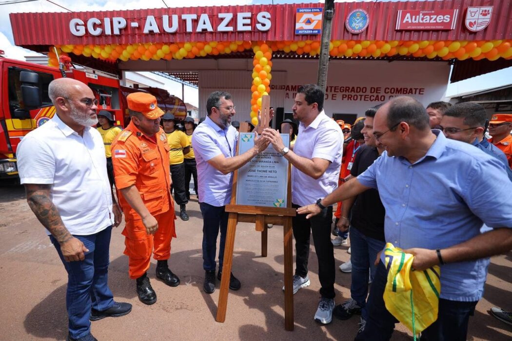 Governador Wilson Lima inaugura Grupamento de Bombeiros em Autazes e reforça resposta a emergências no interior