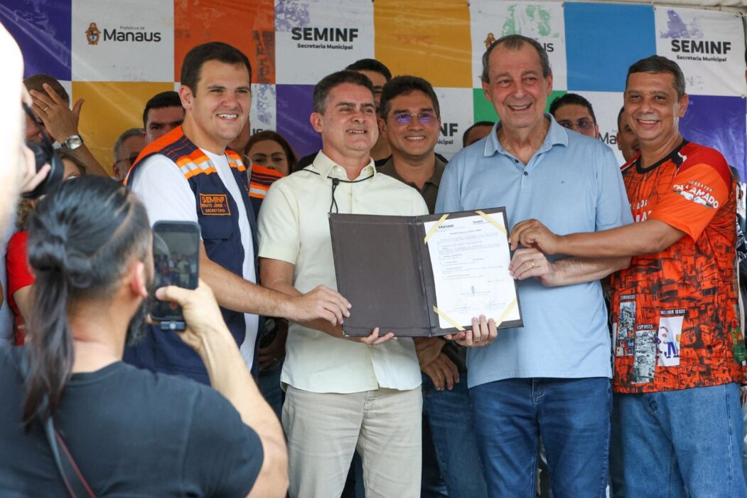 Prefeito David Almeida inicia recapeamento de 67 ruas na zona Norte e reforça compromisso com infraestrutura urbana de Manaus