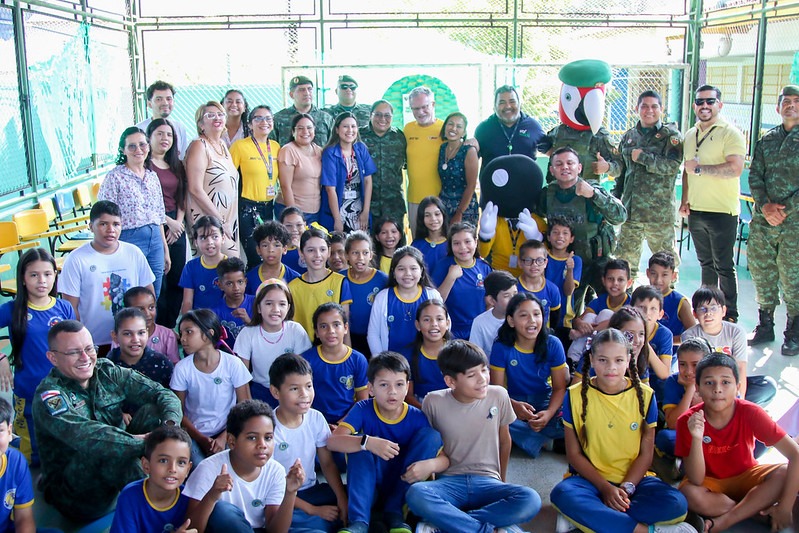 Estudantes da Prefeitura de Manaus são formados em protetores ambientais mirins pela Polícia Ambiental