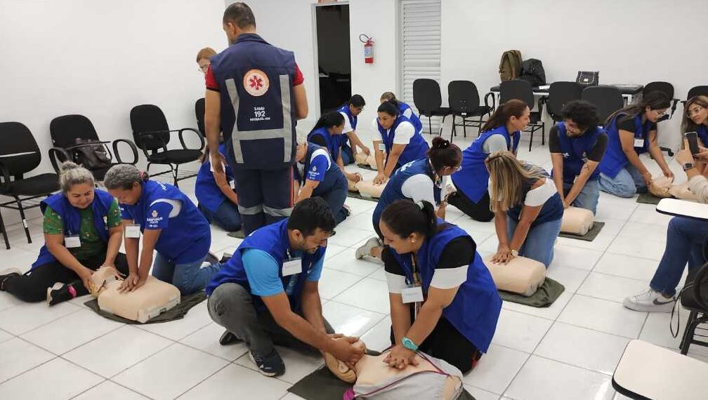 Agentes de saúde da Prefeitura de Manaus participam de curso de capacitação em primeiros socorros