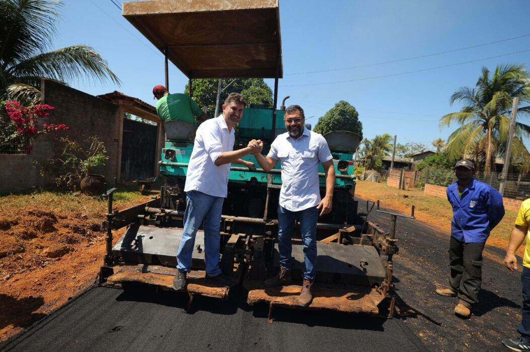 Em Apuí, governador Wilson Lima realiza investimentos em obras viárias e iluminação pública em LED