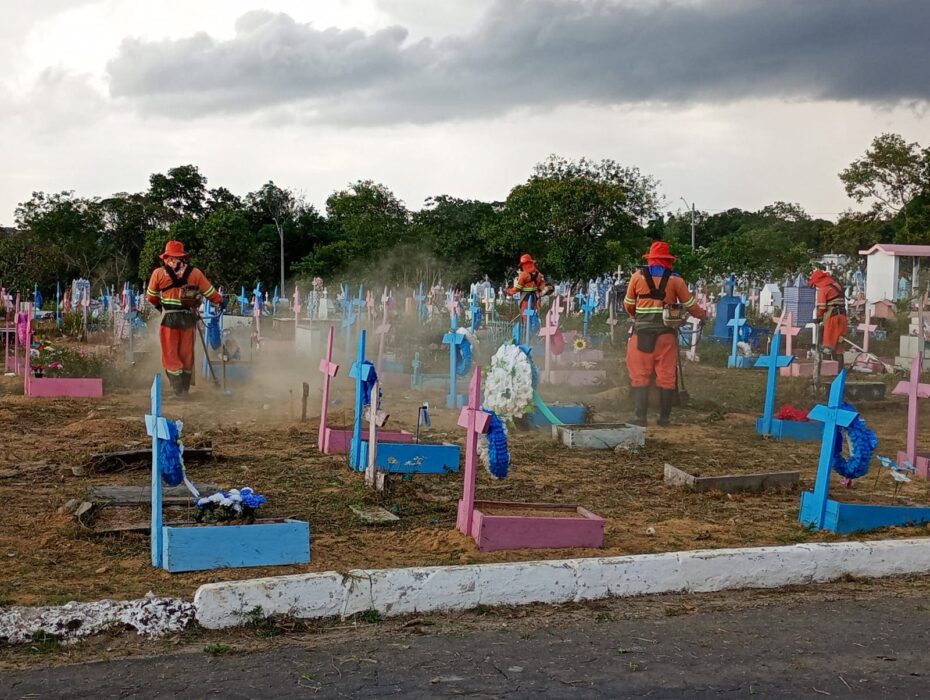 Cemitérios públicos de Manaus terão missas e cultos no Dia dos Pais com estrutura reforçada pela prefeitura para receber visitantes