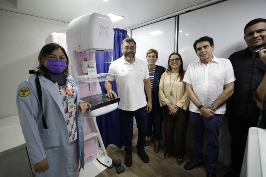 Governador Wilson Lima vistoria estrutura que vai realizar mais de 500 exames na Carreta da Saúde da Mulher em Manacapuru