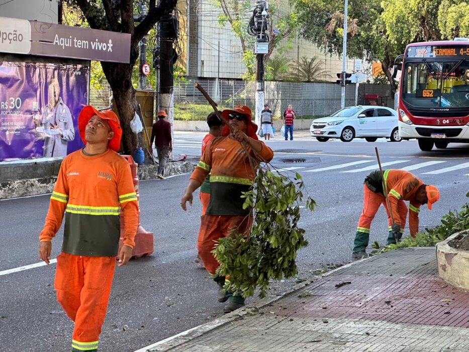Prefeitura prepara o centro de Manaus para receber o projeto ‘Faixa Liberada’ neste domingo (24)