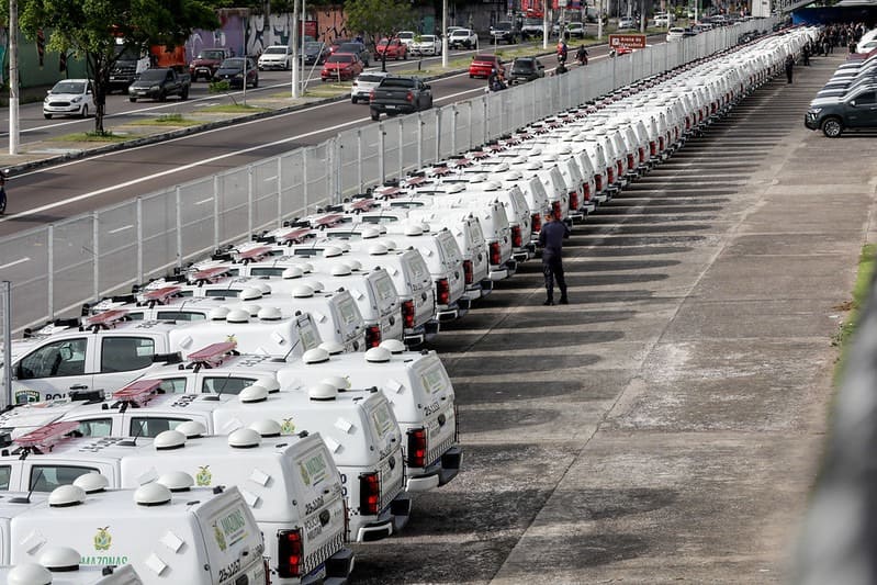 Governo do Amazonas reforça segurança pública no interior com novas viaturas