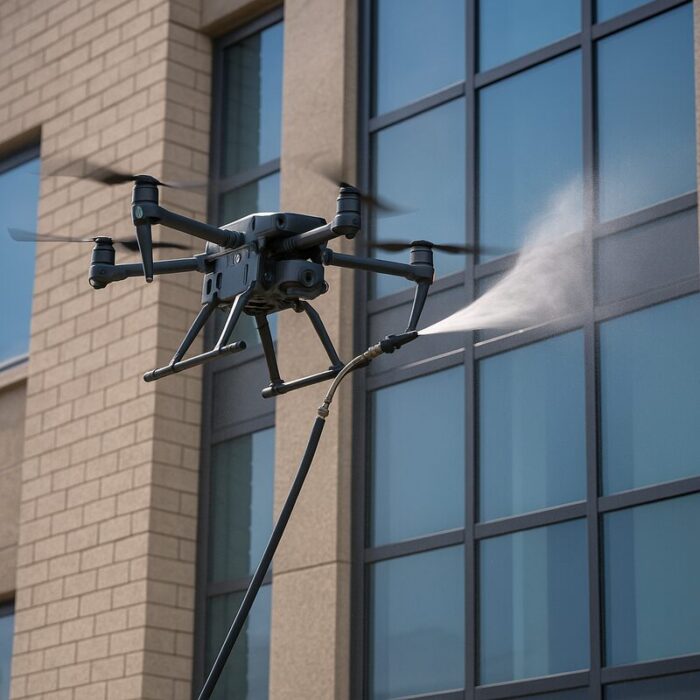 Tecnologia com drones impulsiona o mercado de limpeza