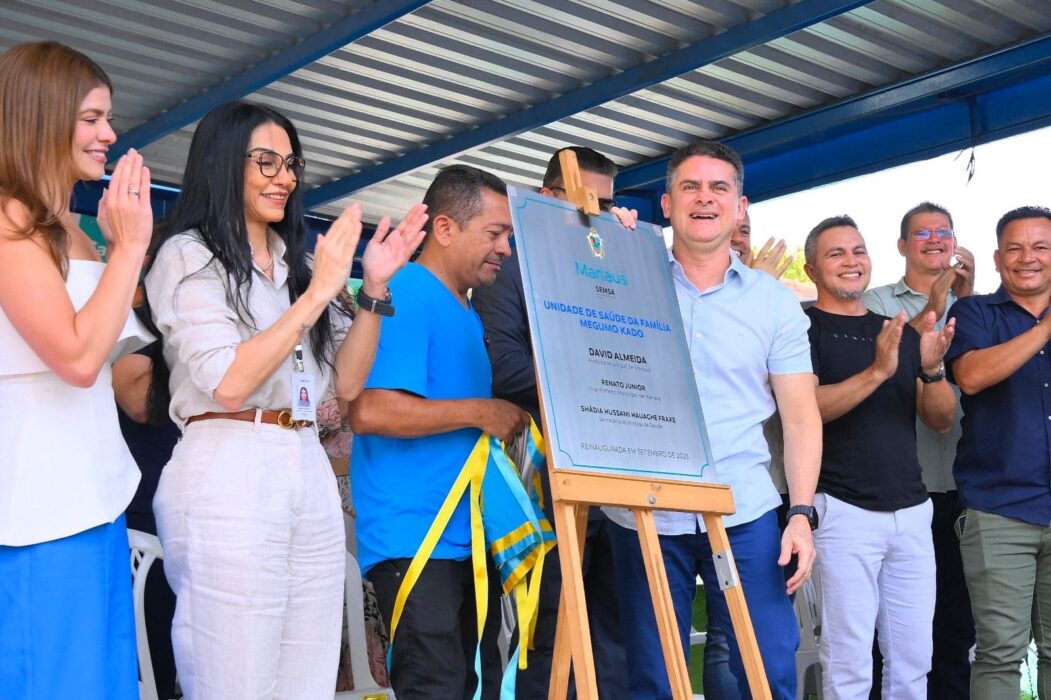 Prefeito David Almeida reinaugura USF Megumo Kado e anuncia novas unidades de saúde para Manaus